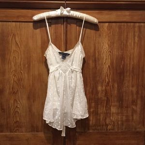 French Connection White Wrap Camisole